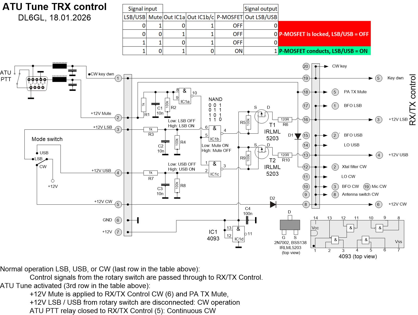 ATU-Tune TRX Control circuit