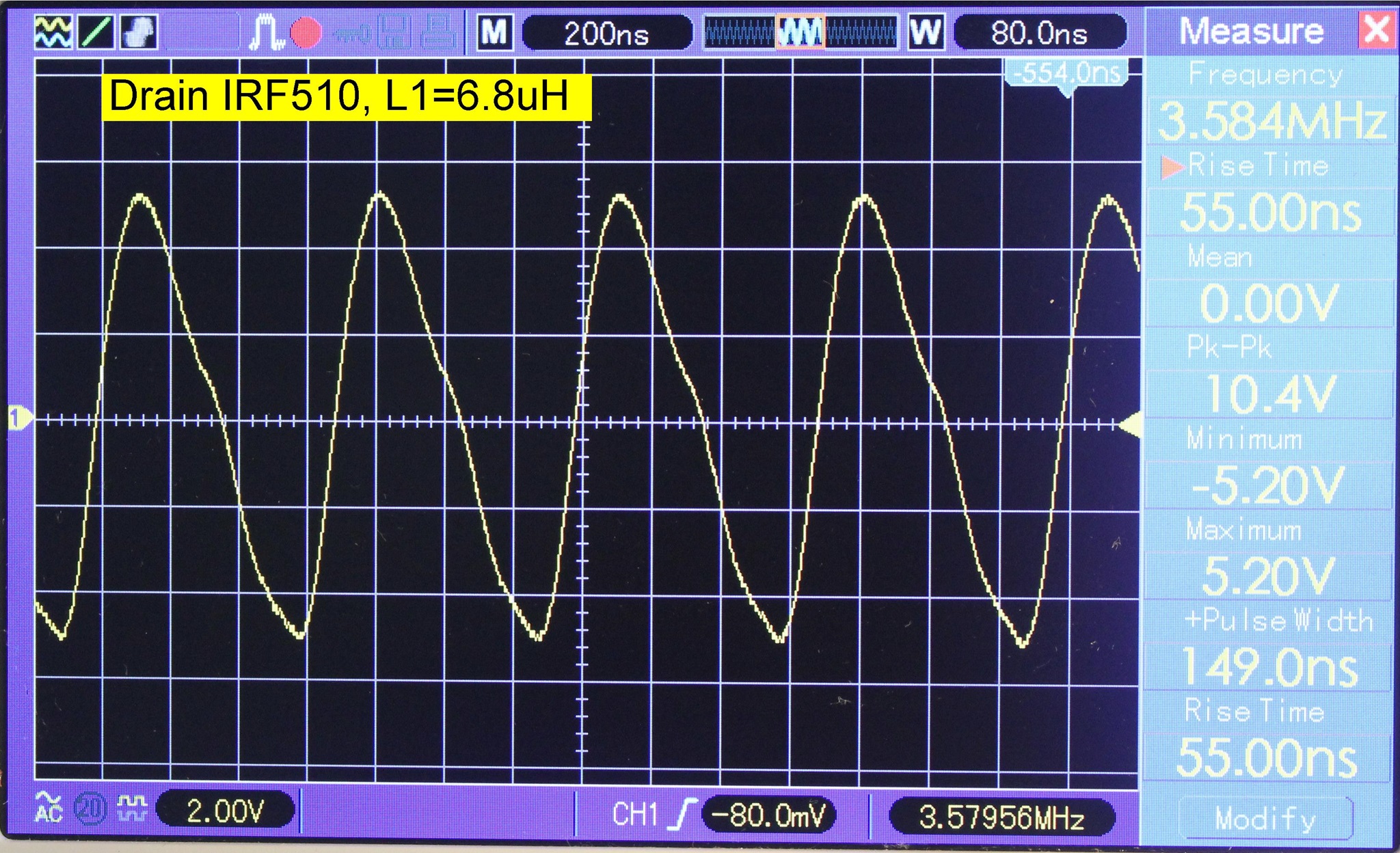 Kalibrierungsgenerator Tiefpass 6,8uH