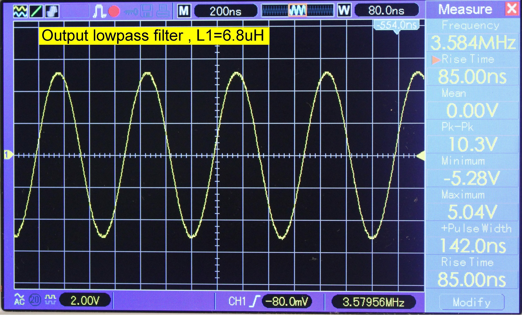 Kalibrierungsgenerator Tiefpass 6,9uH