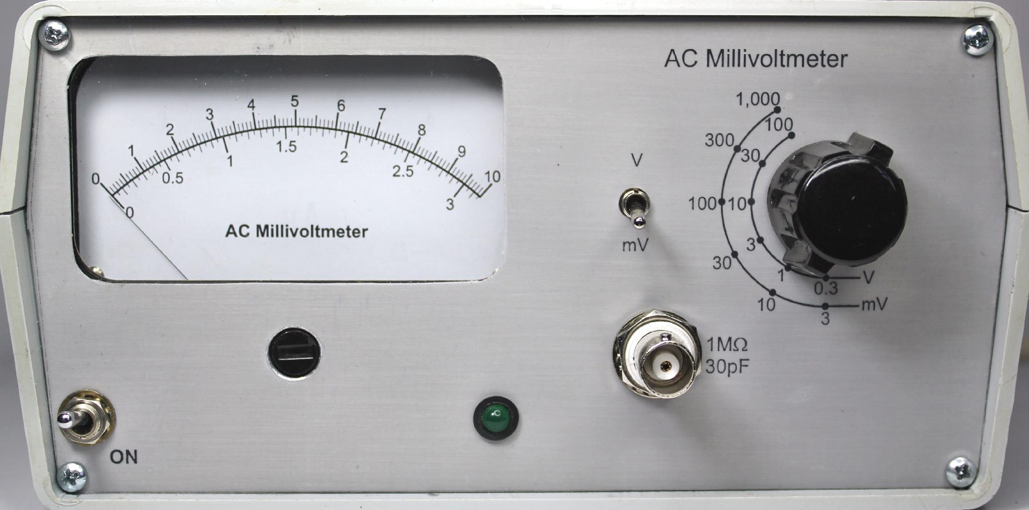 ac millivoltmeter schematic