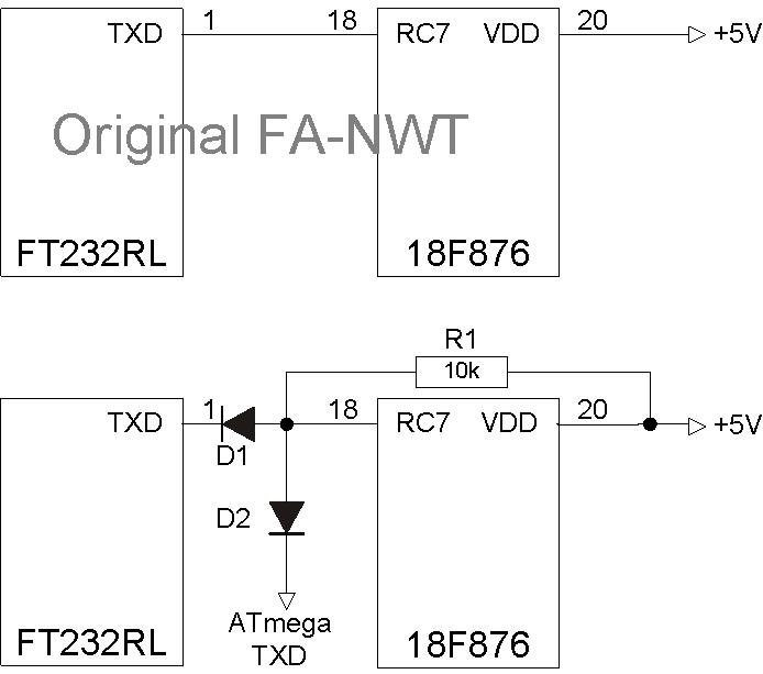 NWT-VFO Modifikation Schaltung