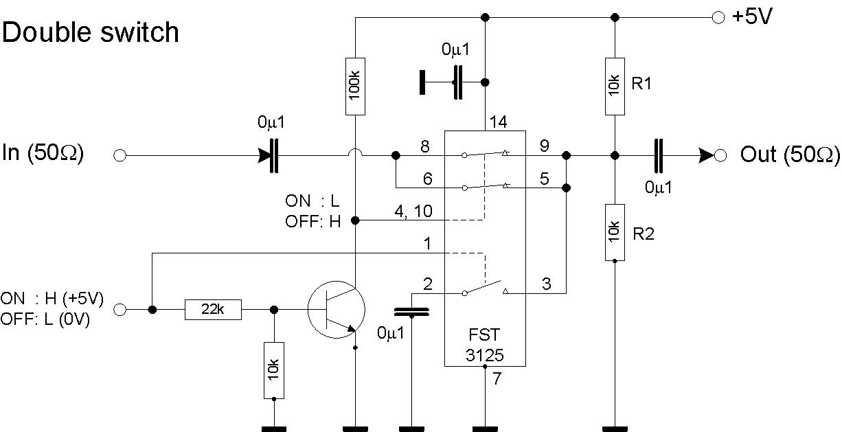 Transistorschalter FST3125 Schaltung double
